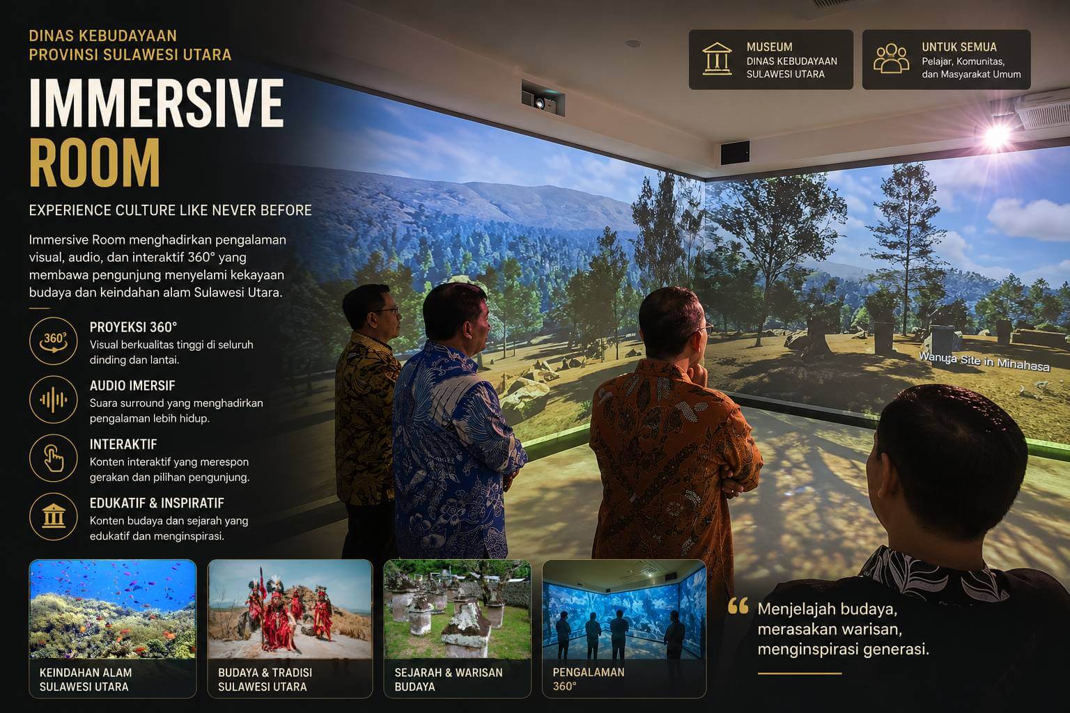Dinas Kebudayaan Manado Immersive Room